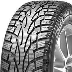 Close-up of Uniroyal Tiger Paw Ice & Snow 3 BSW winter tire tread.