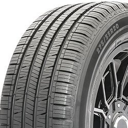Close-up of a Migo Tire with detailed tread pattern for durability and performance.