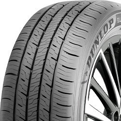 Dunlop tire with detailed tread pattern for optimal performance.