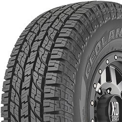 Yokohama Geolandar A/T G015 tire with rugged tread pattern.
