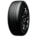 High-performance car tire with black alloy wheel for optimal grip and durability.