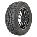 All-season tire with rugged tread pattern for trucks and SUVs.