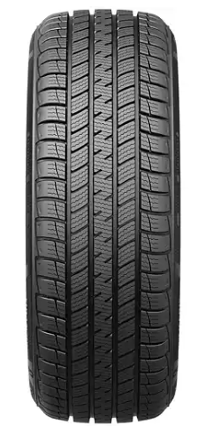 Close-up of a Bridgestone UltraWeather P205/50R17 XL tire with detailed tread pattern.