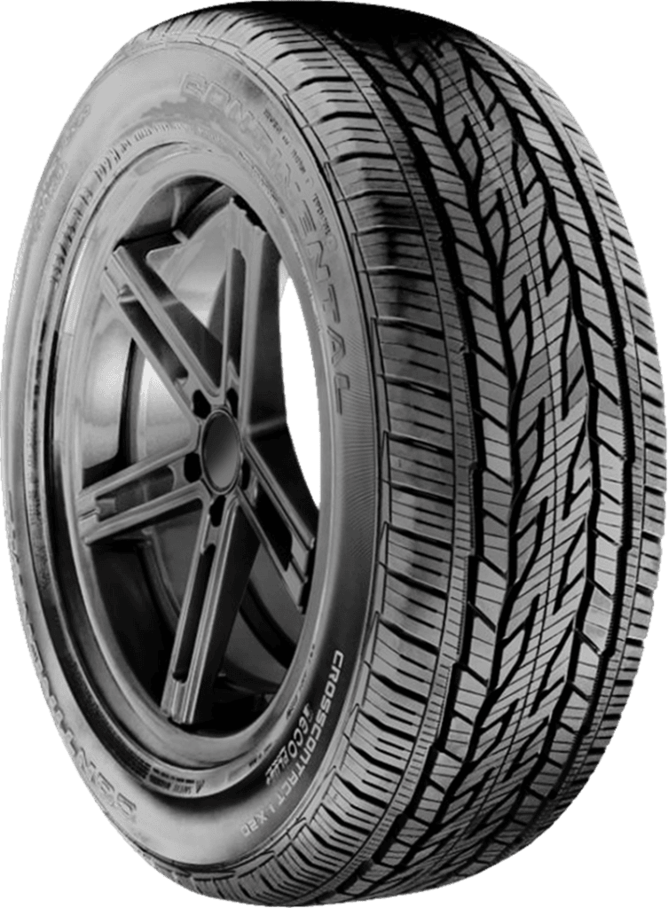 All-season tire with detailed tread pattern for optimal performance.