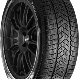 Winter tire with black alloy wheel for Pirelli Scorpion Winter P235/60R18 103 H.