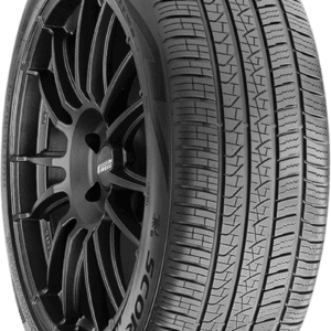 Pirelli Scorpion Zero All Season tire on black alloy wheel for SUVs and trucks.