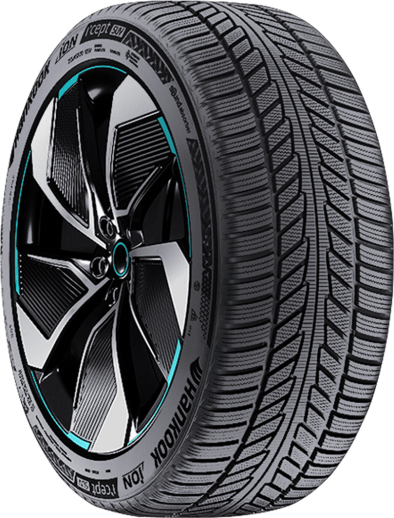 Hankook iON i*cept SUV P255/60R19 XL 113 V winter tire with alloy wheel.