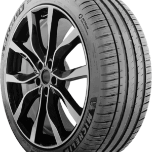 Michelin Pilot Sport 4 SUV tire with stylish black alloy wheel.