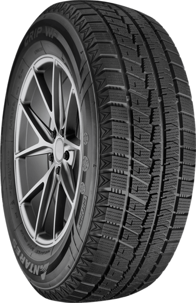 All-season tire with detailed tread pattern for optimal grip and performance.