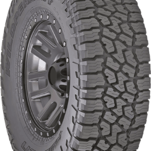 All-Terrain Migo Tire for trucks and SUVs with rugged tread pattern.