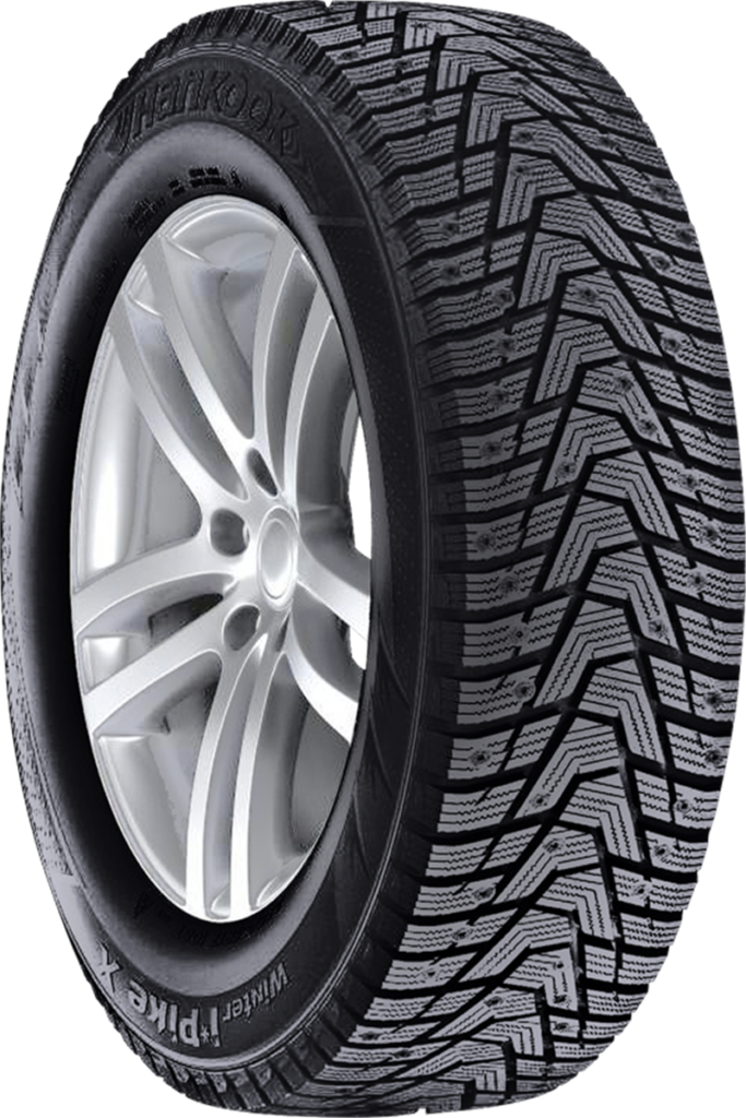 Hankook Winter i*Pike X P225/65R17 winter tire with tread pattern.