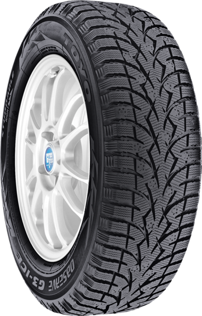 Toyo Observe G3 Ice P255/55R20 XL 110 T winter tire on alloy wheel.