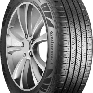 Continental CrossContact RX tire with alloy wheel for all-season driving.