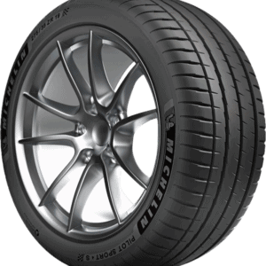 Michelin Pilot Sport 4 S tire with alloy wheel for high-performance vehicles.