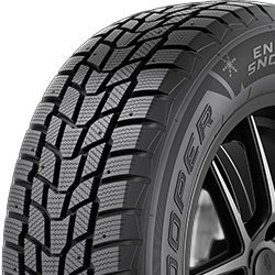 Cooper Endeavor Snow Claw winter tire with aggressive tread pattern.