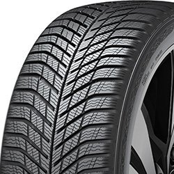Close-up of Hankook Winter i*cept evo2 tire tread pattern.