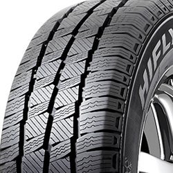 Close-up of a Migo Tire with detailed tread pattern for durability and traction.