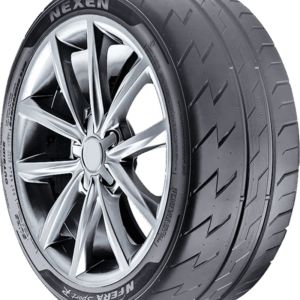 High-performance Nexen tire with stylish alloy wheel for cars.