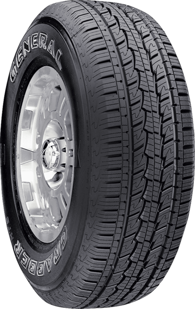 All-season tire with detailed tread pattern for versatile driving conditions.