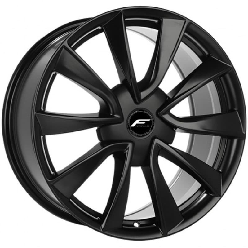 Black alloy wheel rim for car with modern design and multiple spokes.