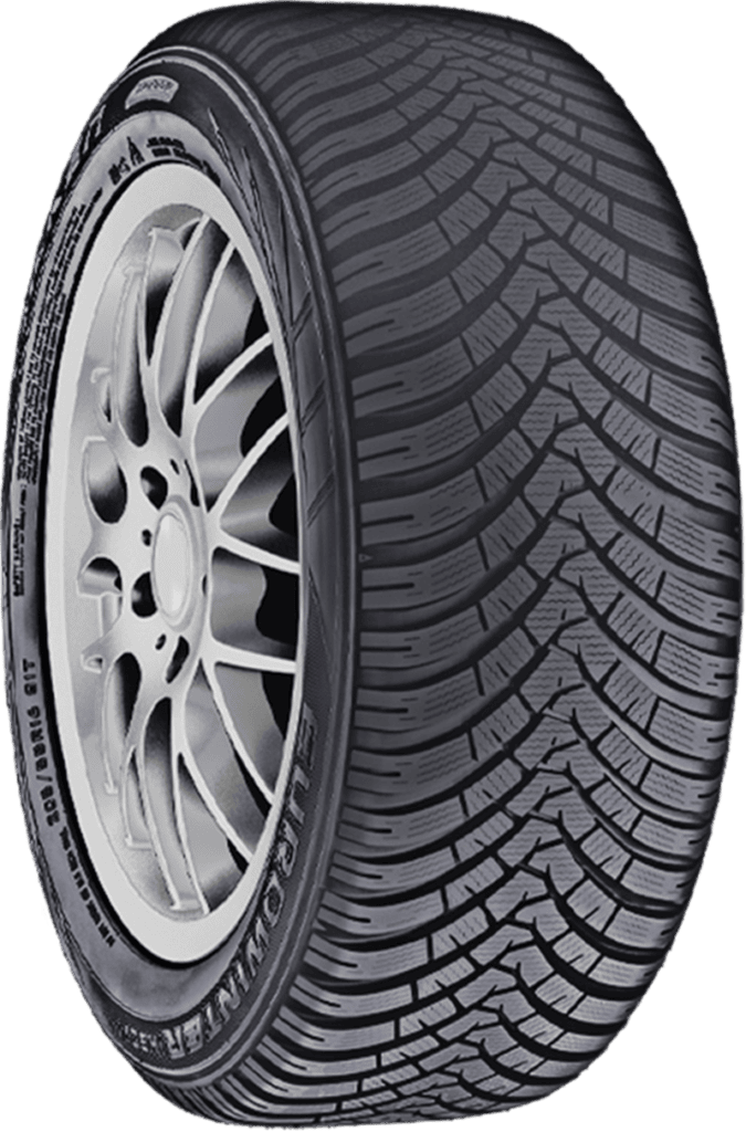 Falken Eurowinter HS01 SUV winter tire with tread pattern.