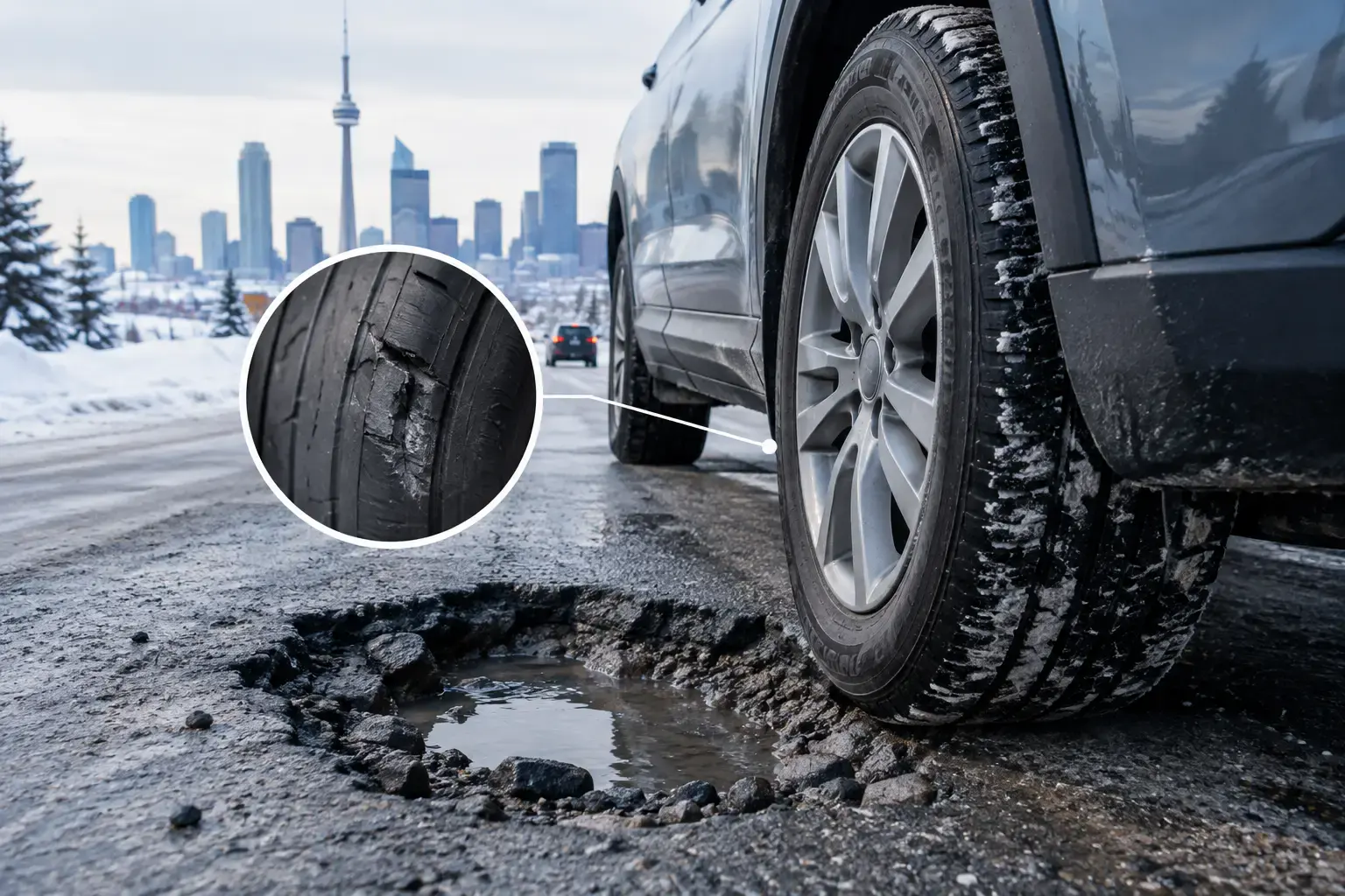 Pothole Tire Damage: What to Check After a Hit