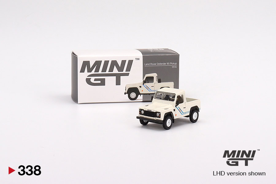 1:64 Land Rover Defender 90 Pickup White - obrazek 2