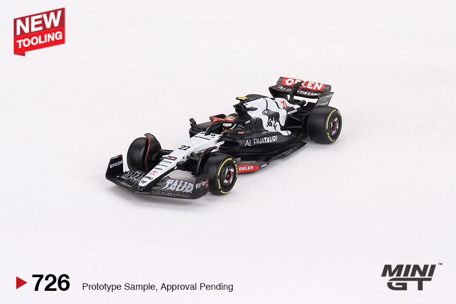 1:64 AlphaTauri AT04 #22 2023 F1 Australian GP Yuki Tsunoda
