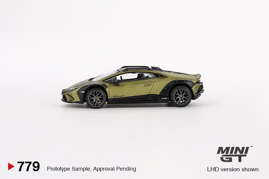 1:64 Lamborghini Huracan Sterrato Verde Gea Matt - obrazek 3