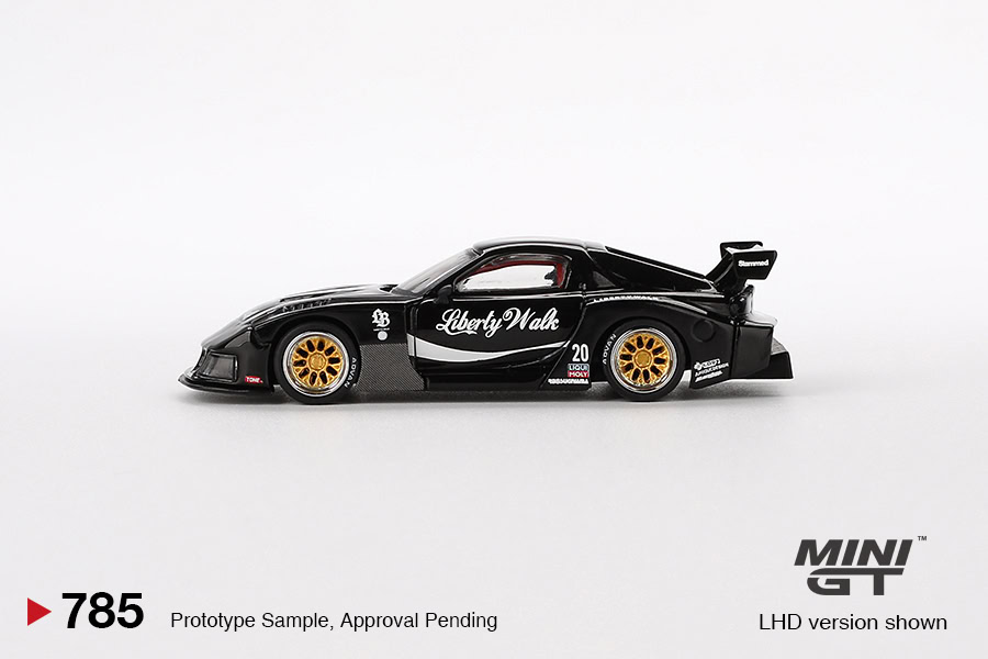 1:64 Mazda RX-7 LB-Super Silhouette Liberty Walk Black - obrazek 3