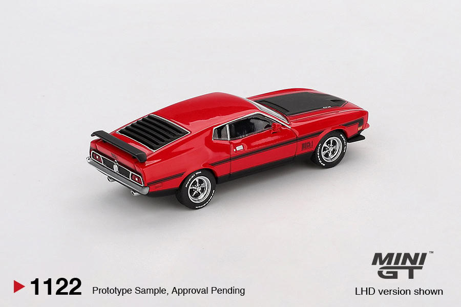 1:64 Ford Mustang Mach1 1971 Race Red - obrazek 3