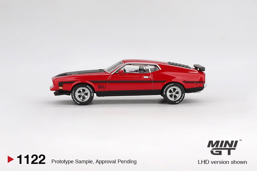 1:64 Ford Mustang Mach1 1971 Race Red - obrazek 4