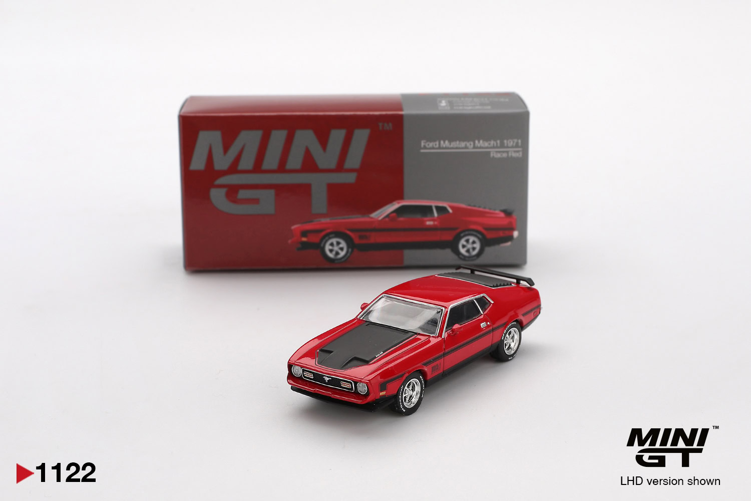 1:64 Ford Mustang Mach1 1971 Race Red - obrazek 2