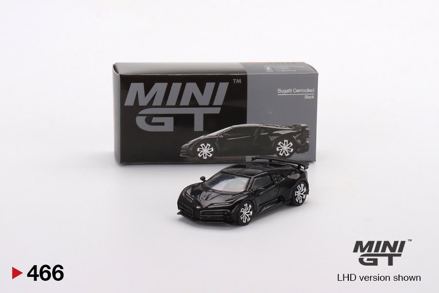 1:64 Bugatti Centodieci Black - obrazek 3