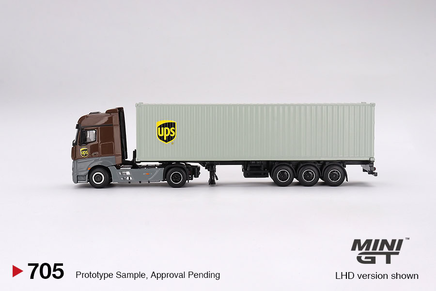 1:64 Mercedes-Benz Actros w/ 40 Ft Container “ UPS Europe” - obrazek 4