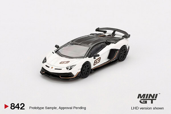 1:64 Lamborghini Aventador SVJ 63 Bianco Asopo