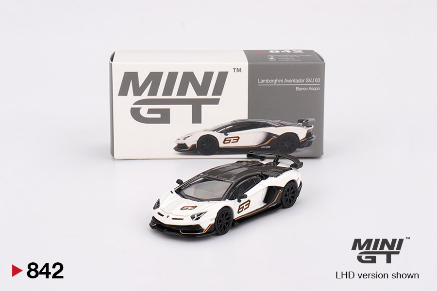 1:64 Lamborghini Aventador SVJ 63 Bianco Asopo - obrazek 2
