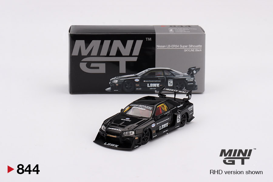 1:64 Nissan LB-ER34 Super Silhouette SKYLINE Black - obrazek 2