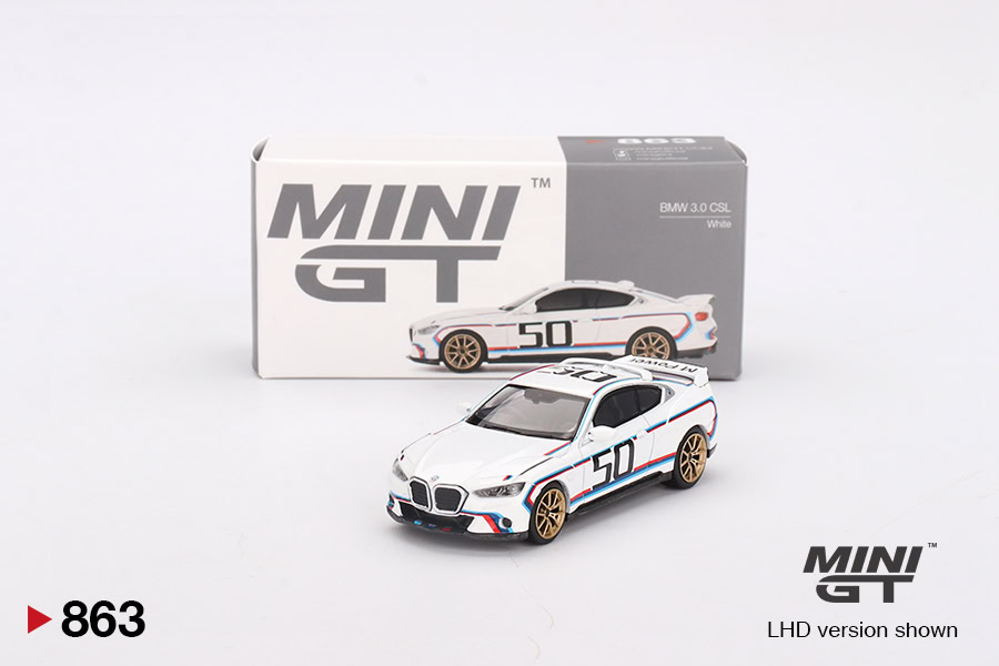 1:64 BMW 3.0 CSL White - obrazek 2