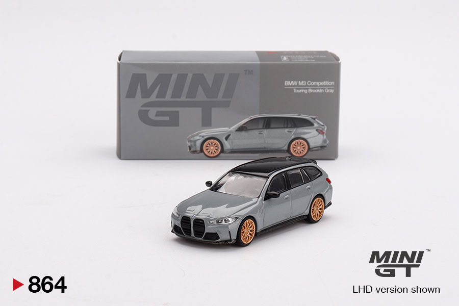 1:64 BMW M3 Competition Touring Brooklin Gray - obrazek 2