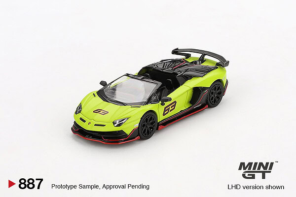 1:64 Lamborghini Aventador SVJ 63 Roadster Verde Shock