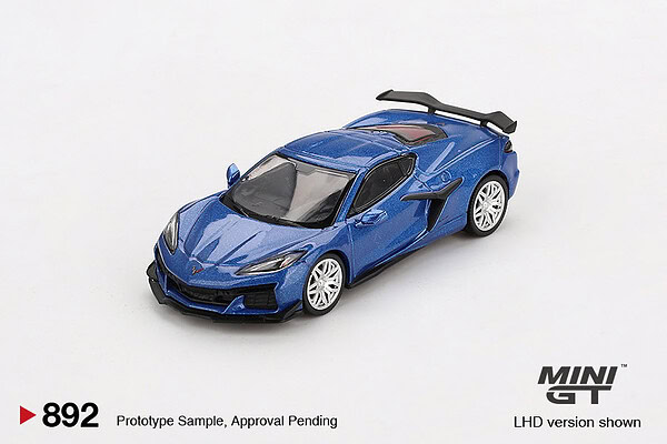 1:64 Chevrolet Corvette Z06 2023 Elkhart Lake Blue Metallic