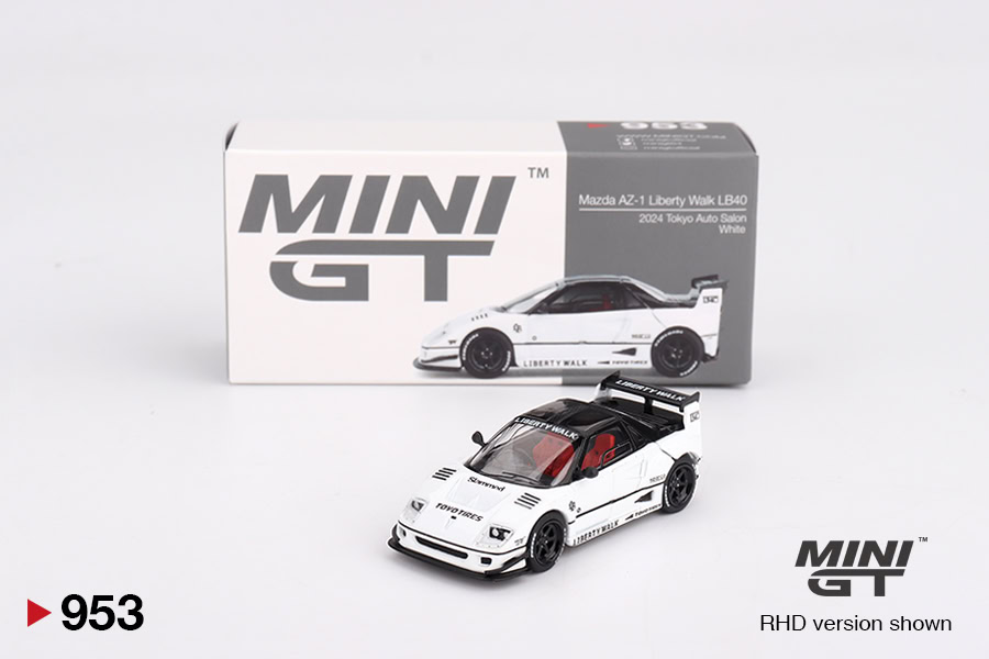 1:64 Mazda AZ-1 Liberty Walk LB40 2024 Tokyo Auto Salon White - obrazek 2
