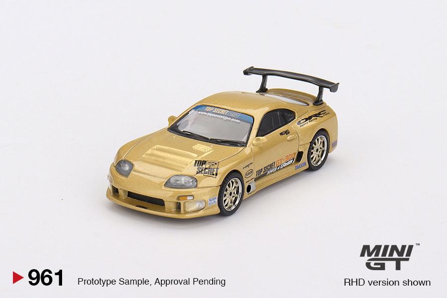 1:64 Toyota Supra (A80) Top Secret GT-300 Gold