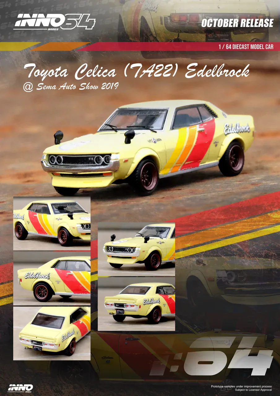 1:64 Toyota Celica 1600GT (TA22) “EDELBROCK” SEMA Auto Salon 2019