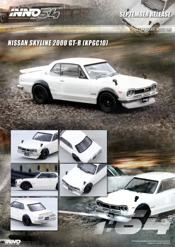 1:64 Nissan Skyline 2000 GT-R (KPGC10) White