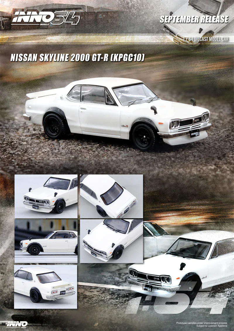 1:64 Nissan Skyline 2000 GT-R (KPGC10) White