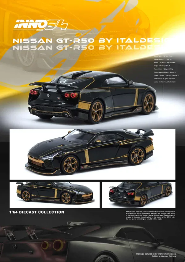 1:64 Nissan GT-R50 By ITALDESIGN Black