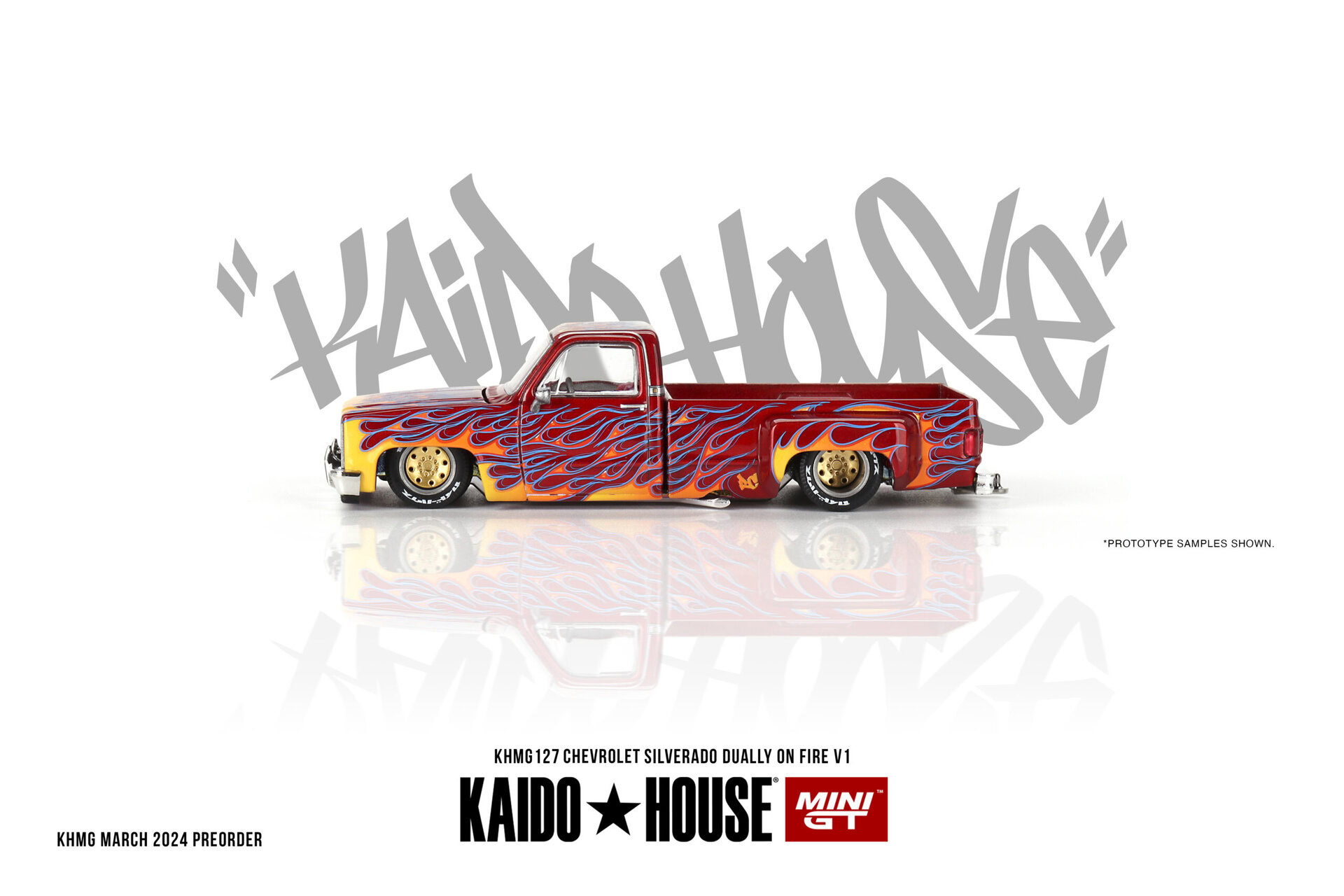 1:64 Chevrolet Silverado Dually on Fire V1 - obrazek 5