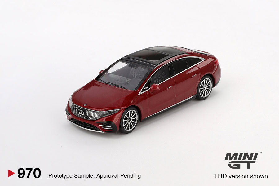 1:64 Mercedes-Benz EQS 580 4MATIC Red Metallic